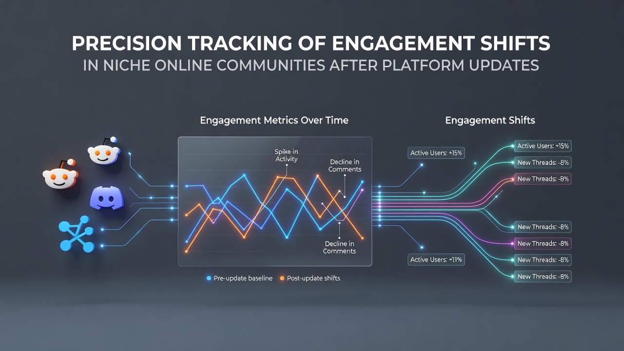 Precision Tracking of Engagement Shifts in Niche Online Communities After Platform Updates